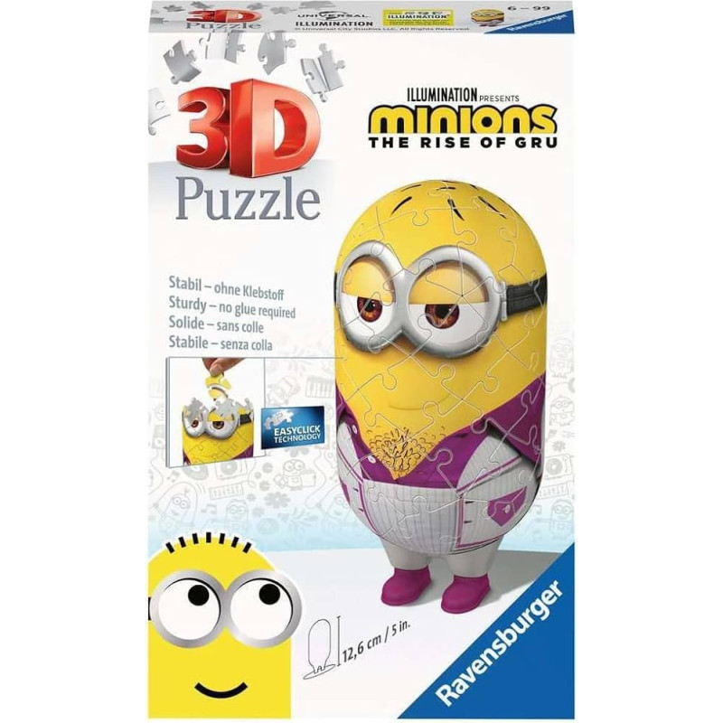 Ravensburger 3D Puzzle, 59 pcs, Minions 2