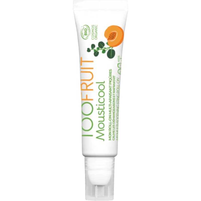 Toofruit Organic soothing roll-on for mosquito bites and plant-related irritations (e.g., nettle stings), 10 ml