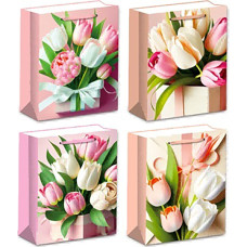 TORBA NA PREZENTY TULIPANY M