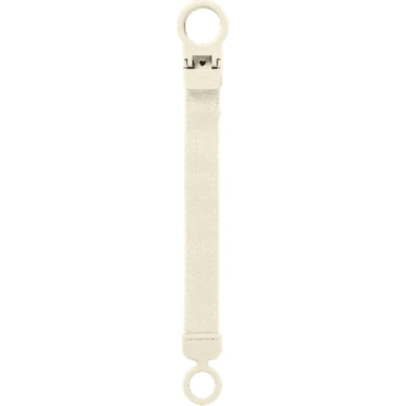 Bibs Pacifier Clip LOOP Ivory