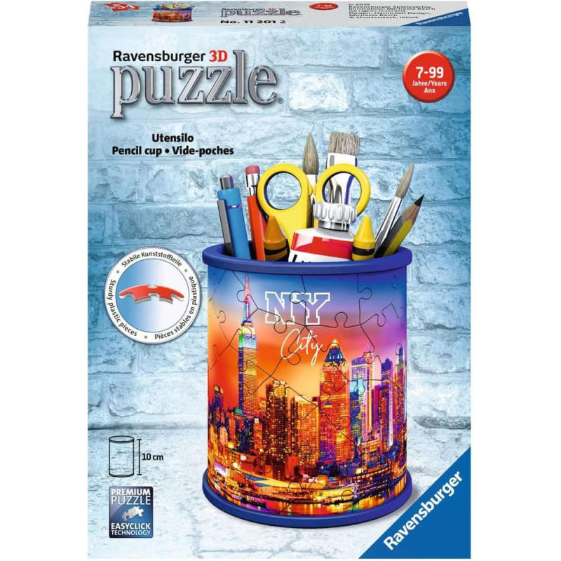 Ravensburger 3D puzzle pencil holder Skyline NY 7+