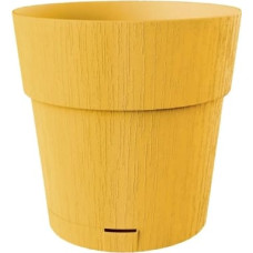Stefanplast Puķu pods ar paliktni Ethica &Oslash;15x15cm sinepju dzeltens