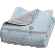 Cotton blanket Alba 100x150cm baby blue