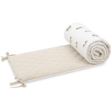Sensillo CRIB BUMPER MUSLIN CARS
