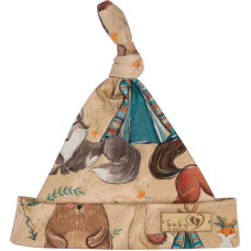 Baby In World BABY 01263 Czapka niemowlęca Smerfetka Boho Boy 0-3m