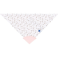 Bandana bib with teether Savanna Pattern Pink