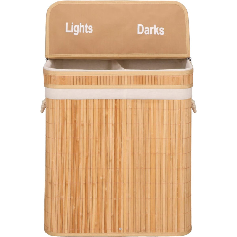 Springos Bamboo laundry basket Springos HA0155 100l