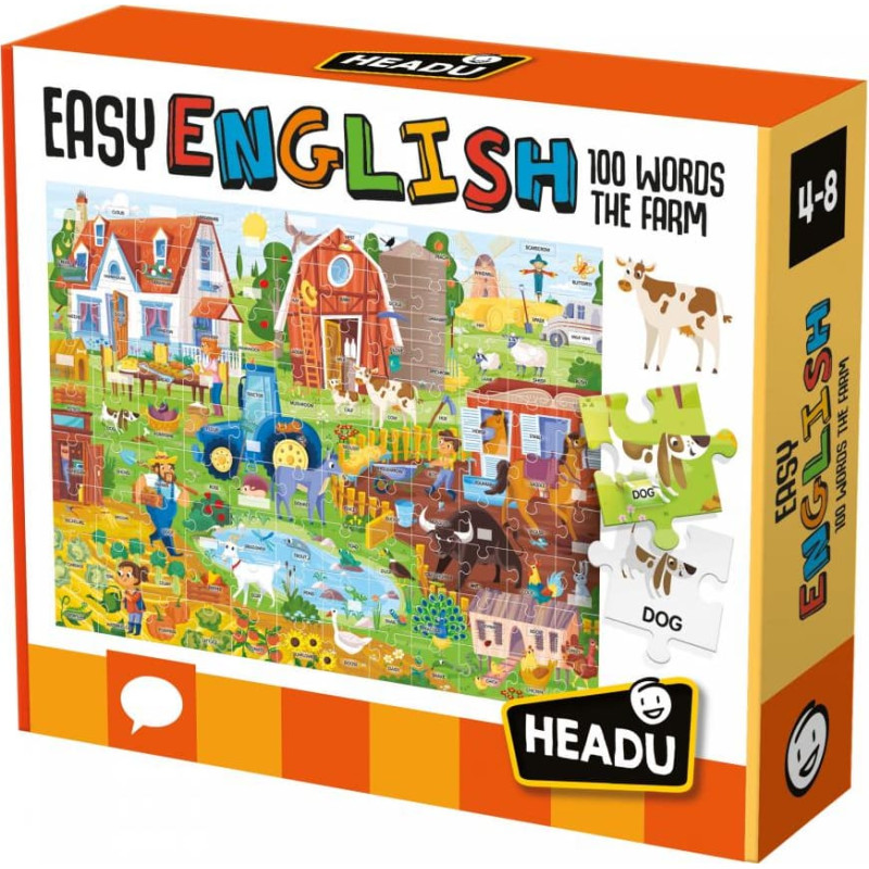 Headu Izglītojoša spēle pirmsskolas vecuma bērniem ´´Easy English´´ 100 vārdi - Ferma