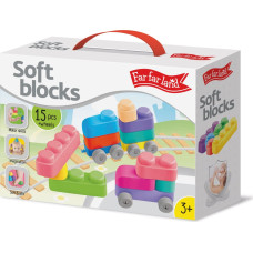 FAR FAR LAND Silikon Soft-Block-Set (15 Elemente + 12 Räder) F-04032