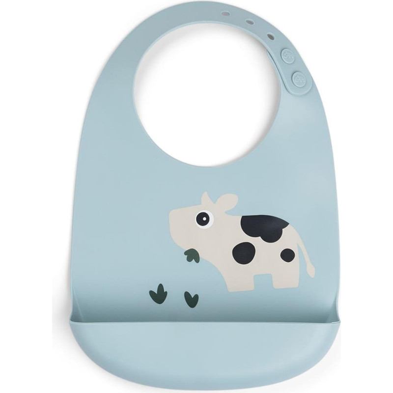 Done By Deer silicone bib Dotti Blue