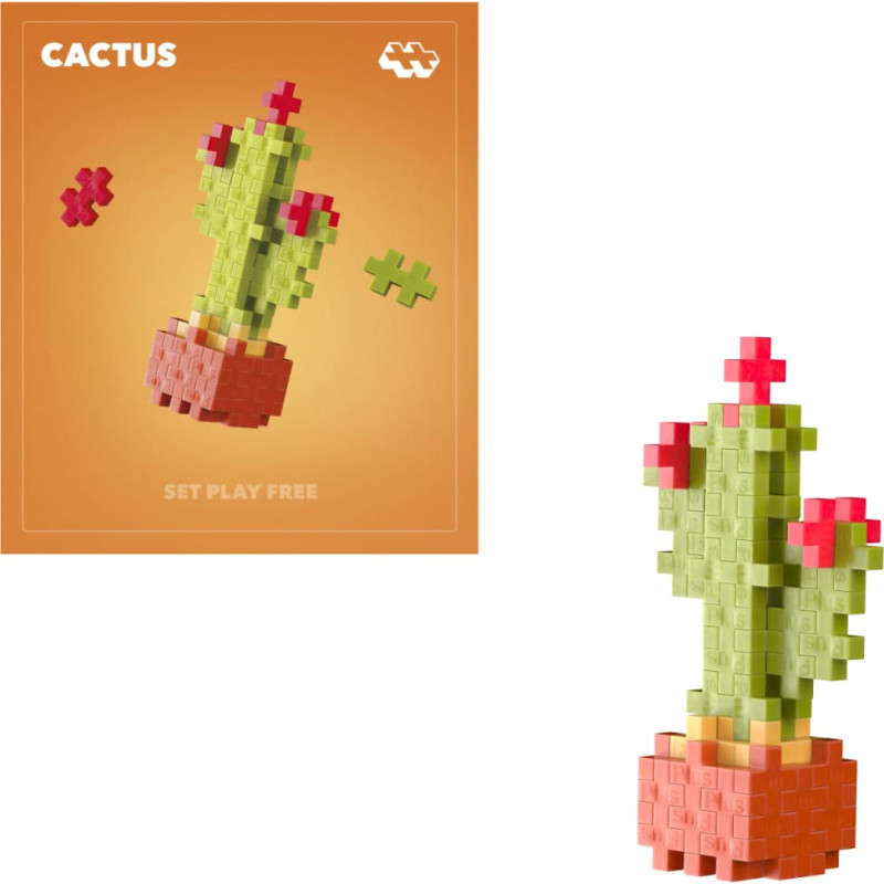 Plus Plus construction toy PLANTS - cactus