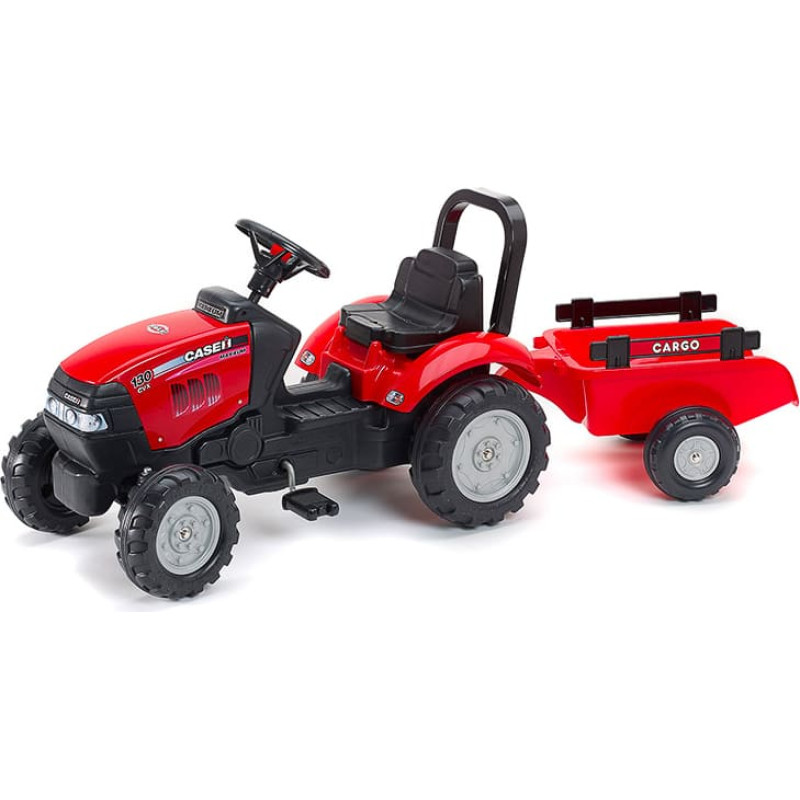Falk Trettraktor Case IH mit Anhänger