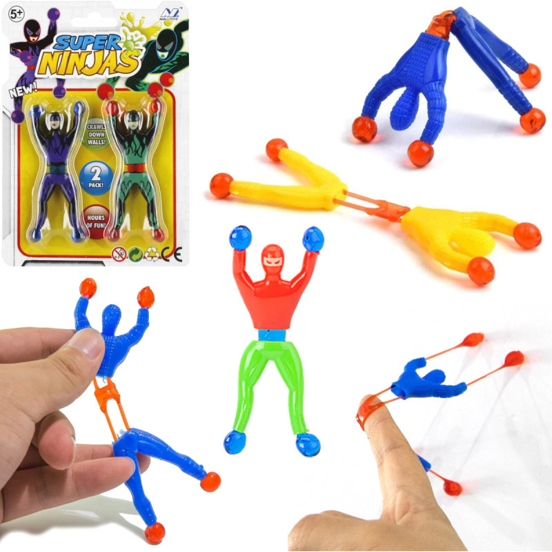 NINJA SCHODZĄCY PO SZYBIE 2 SZTUKI