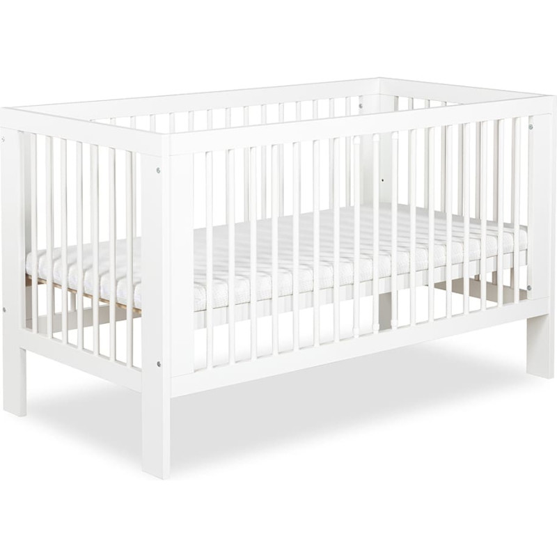 Kinderbett Klupś LittleSky OLIVIA 140×70 cm mit Rausfallschutz, Weiß