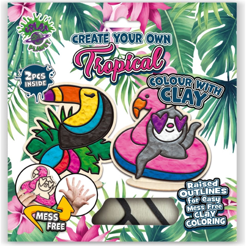 Splat Planet clay colouring Tropical