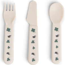 Done By Deer Foodie cutlery set Tiny farm Sand