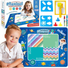 Woopie Mata Wodna do Malowania XXL 100x80cm Kosmos Niebieska