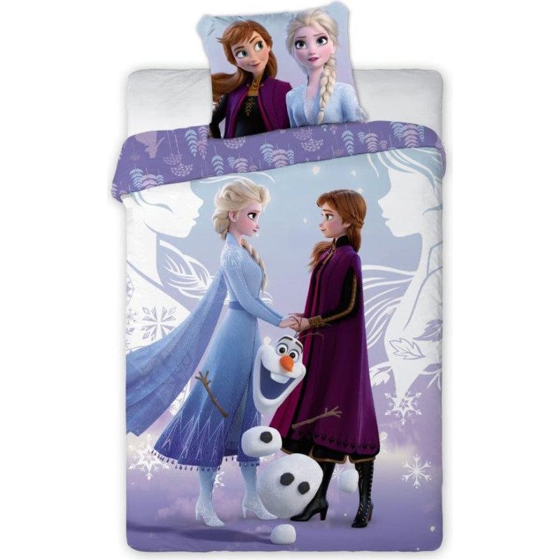 FARO Bettwäsche-Set Frozen 002W 160x200 + 70x80 cm, Baumwolle