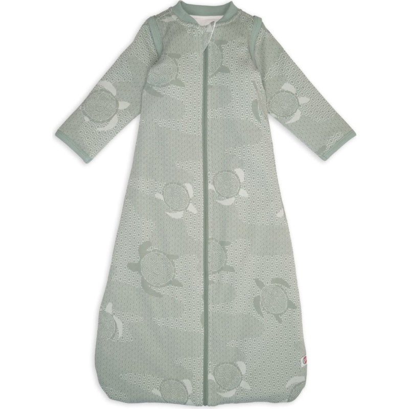 Lodger Hopper „Matcha Turtle“ Schlafsack mit abnehmbaren Ärmeln, Stoff Silk, Größe 68/80 – HPM 109_68/80