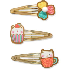 Djeco Plume - Cat collection - Hair Clips - Yoko (3 pcs)