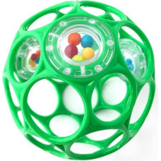 Oball 11483-12S Piłka z grzechotką 10 cm zielona 0+