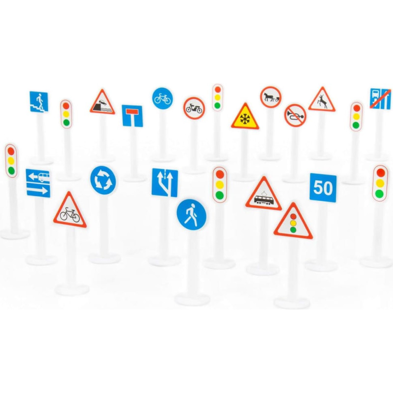 Polesie Road sign set 24 pcs. 16 cm