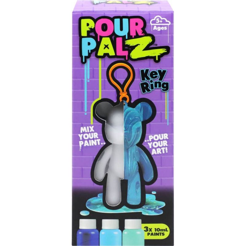 Pour Palz DIY – Mini-Ausmalbär mit Schlüsselanhänger