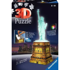 Ravensburger 3D Puzzle Statue of Liberty with Light, 108 pcs, 8+