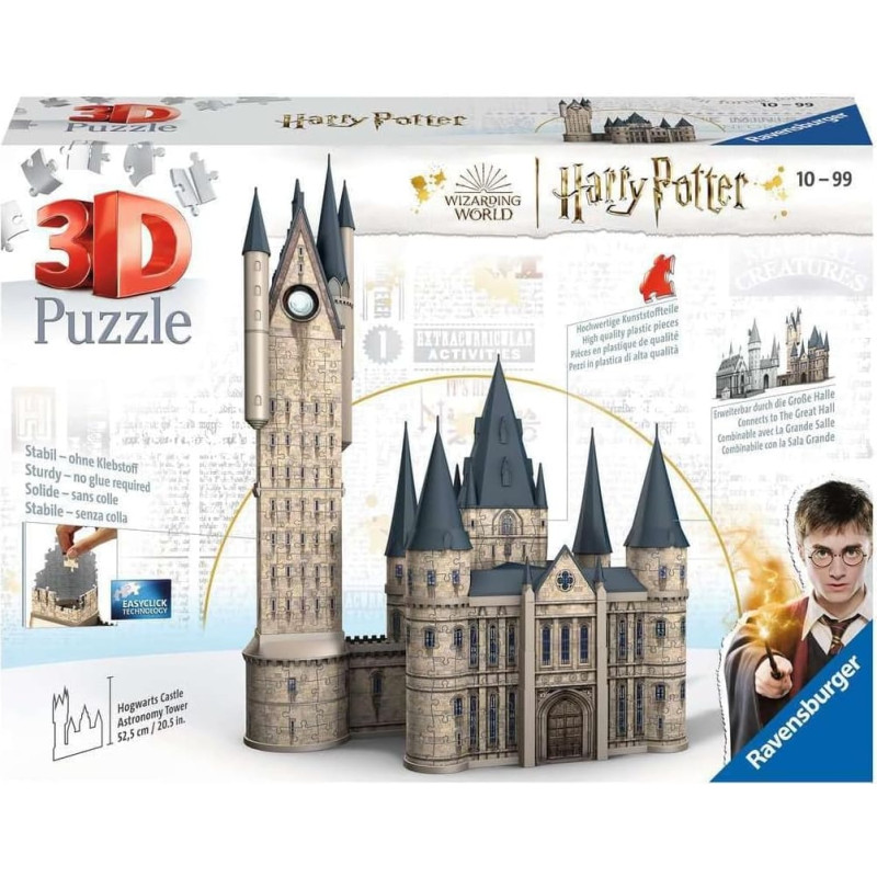 Ravensburger 3D Puzzle Harry Potter - Hogwarts Castle - Astronomy Tower, 540 pcs, 10+