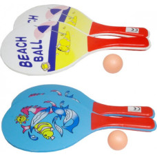 Swede Raketes ar bumbiņu BEACH BALL Q6395
