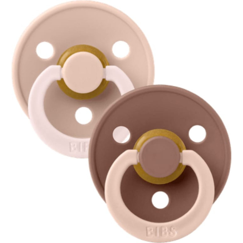 Bibs Studio Collection Colour Round &ndash; Fusion Blush Woodchuck Mix 18m+ 2pcs
