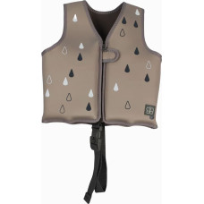 Bbl&uuml;v N&auml;j Children's Swim Vest with SPF50 & Removable Float Panels, Color sand &ndash; Size SMALL (1&ndash;3 years)