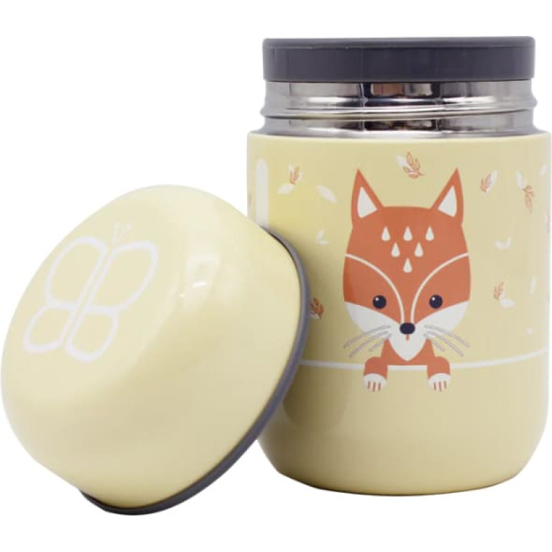 Bbl&uuml;v Food thermos with spoon, Sand Fox
