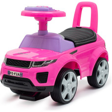 Baby Mix paspiriama mašinėlė — 57174 — SUV Prime — odinė sėdynė — guminiai ratai — rožinė