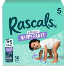 Rascal And Friends RASCALS autiņbiksītes-biksītes, 5 izmērs, 13-18 kg., 50 gab.