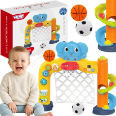 Woopie BABY Interactive Sports Center 2 in 1: Goal and Basket with Elephant