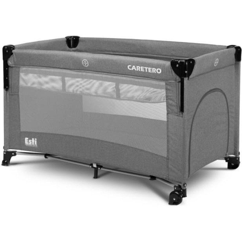 Caretero Reisebettchen ESTI GRAPHITE