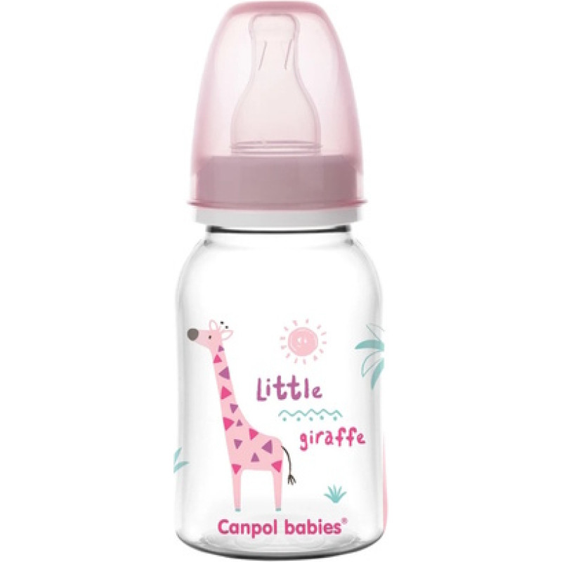 Canpol Babies Pudele AFRICA 125 ml 59/100 pink