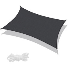 Springos Sun sail Springos SN1067 4 x 3m dark graphite