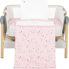 Mini cot bedding set 5pcs Bear with me Pink