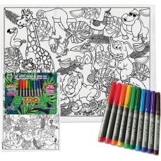 Splat Planet Colouring placemat ZOO