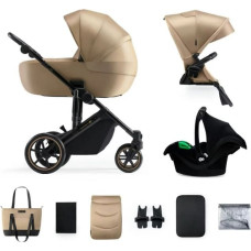 Kinderkraft Wózek wielofunkcyjny 3w1 PRIME 2 mink pro sandrose beige