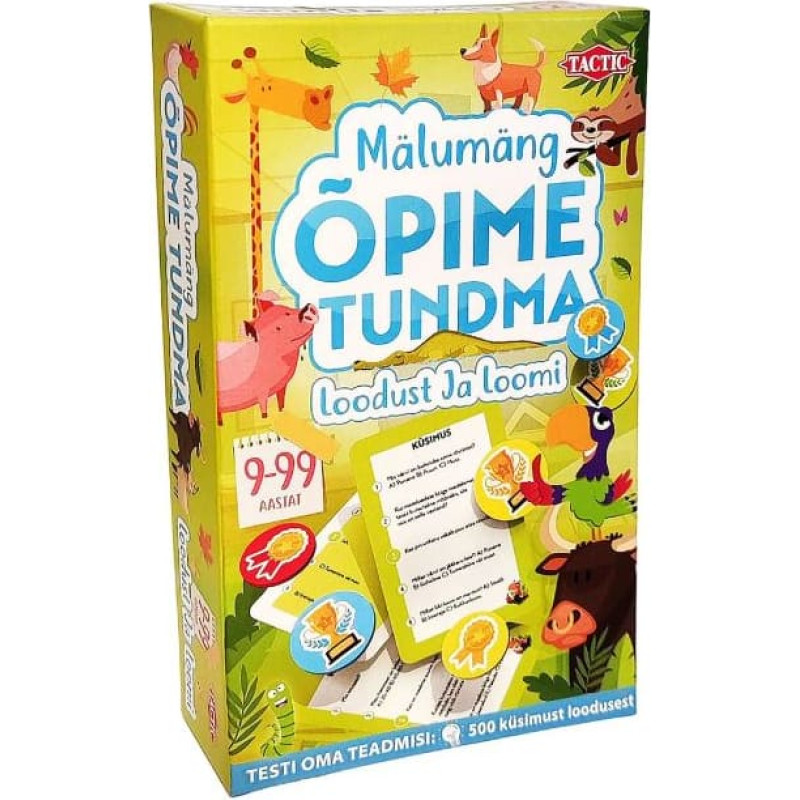 Tactic Mälumäng õpime tundma loomi ja loodust