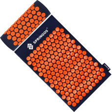 Springos Acupressure mat with spikes Springos FA0155 65x41 cm with a pillow, relaxation massager