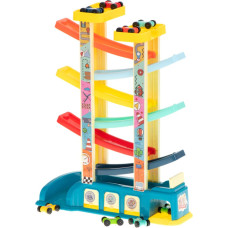 Garage mit Rutsche + 8 Autos