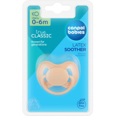 Canpol BABIES Latex-Rundschnuller NUDE, 0-6m,  23/223_cre