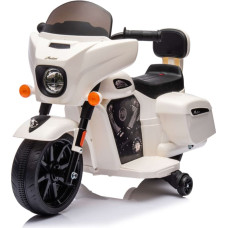 KIKKABOO wiederaufladbares motorrad Moyo White + 6V/4.5AH akku