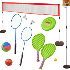 Sport-Set 5-in-1: Badminton, Basketball, Volleyball, Tennis, Frisbee