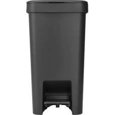 Brabantia Mülleimer mit Pedal StepUp, 16 l, dunkelgrau - 800306