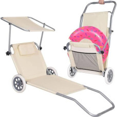 Springos klappbarer Strandstuhl mit Rädern, GC0041